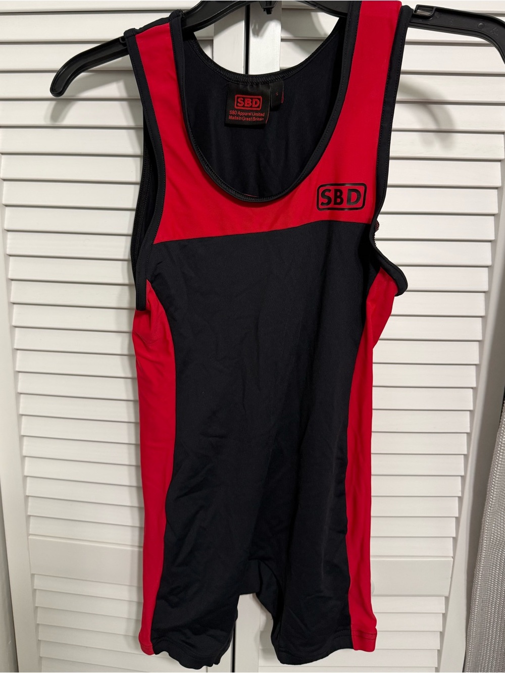 SBD Small Red and Black Singlet